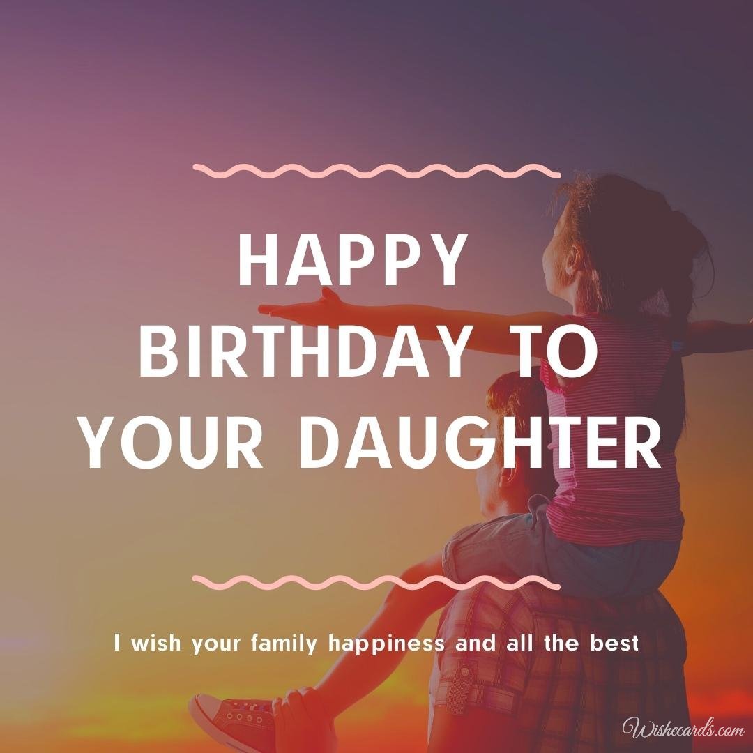 Daughter Birthday Card For Mom