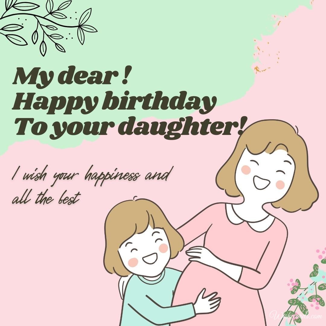 Daughter Birthday Card For Wife