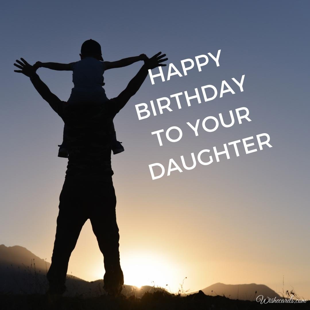 Daughter Birthday Ecard For Husband
