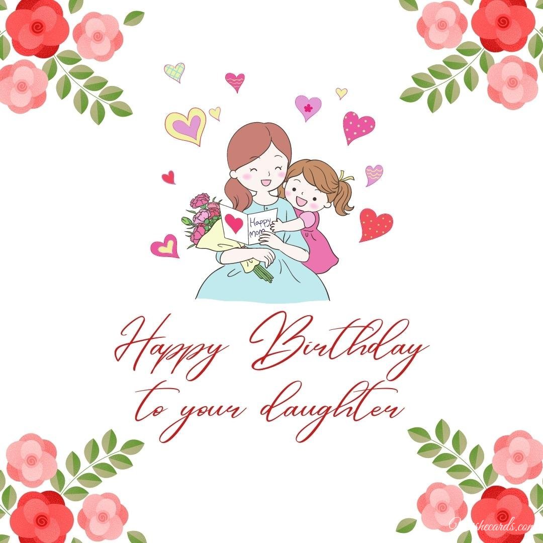 Daughter Happy Birthday Card For Girlfriend
