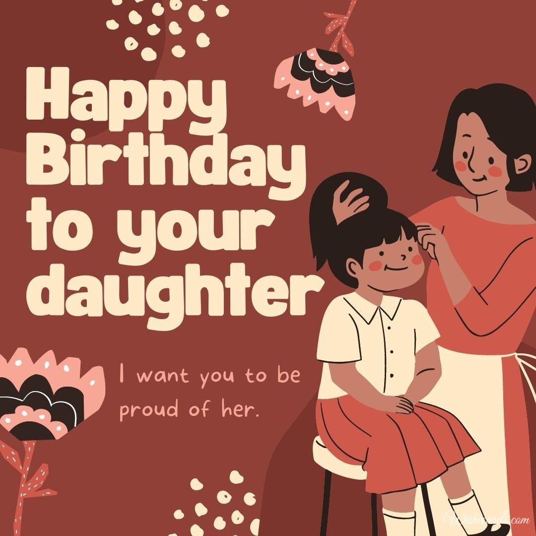 Daughter Happy Birthday Ecard For Girlfriend