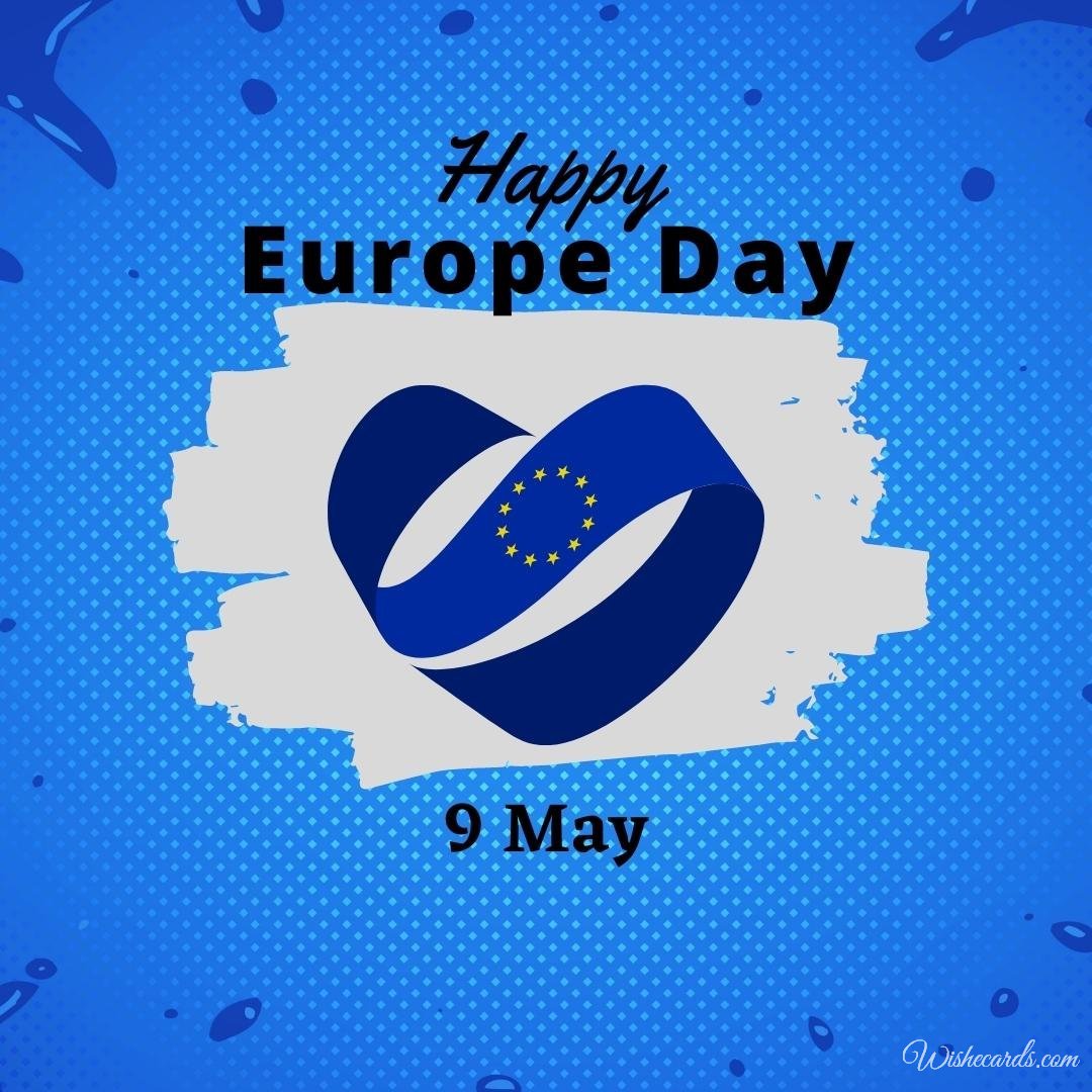 Europe Day In The European Union Card