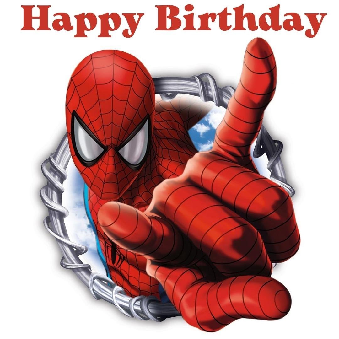 Fre Birthday Card with Spiderman