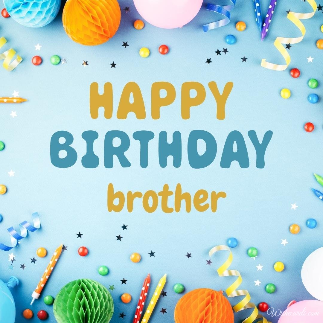 Free Birthday Card for Brother