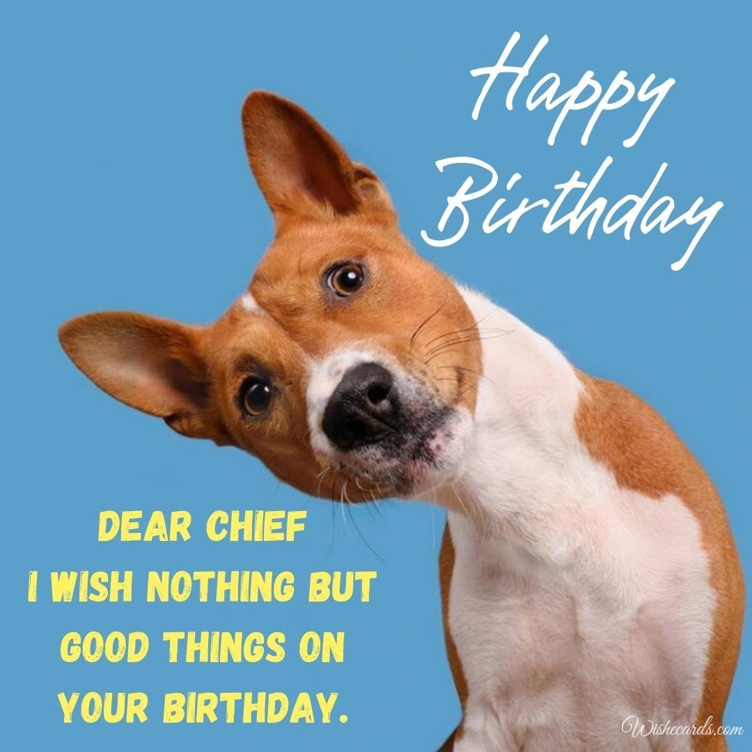 Free Birthday Card For Chief