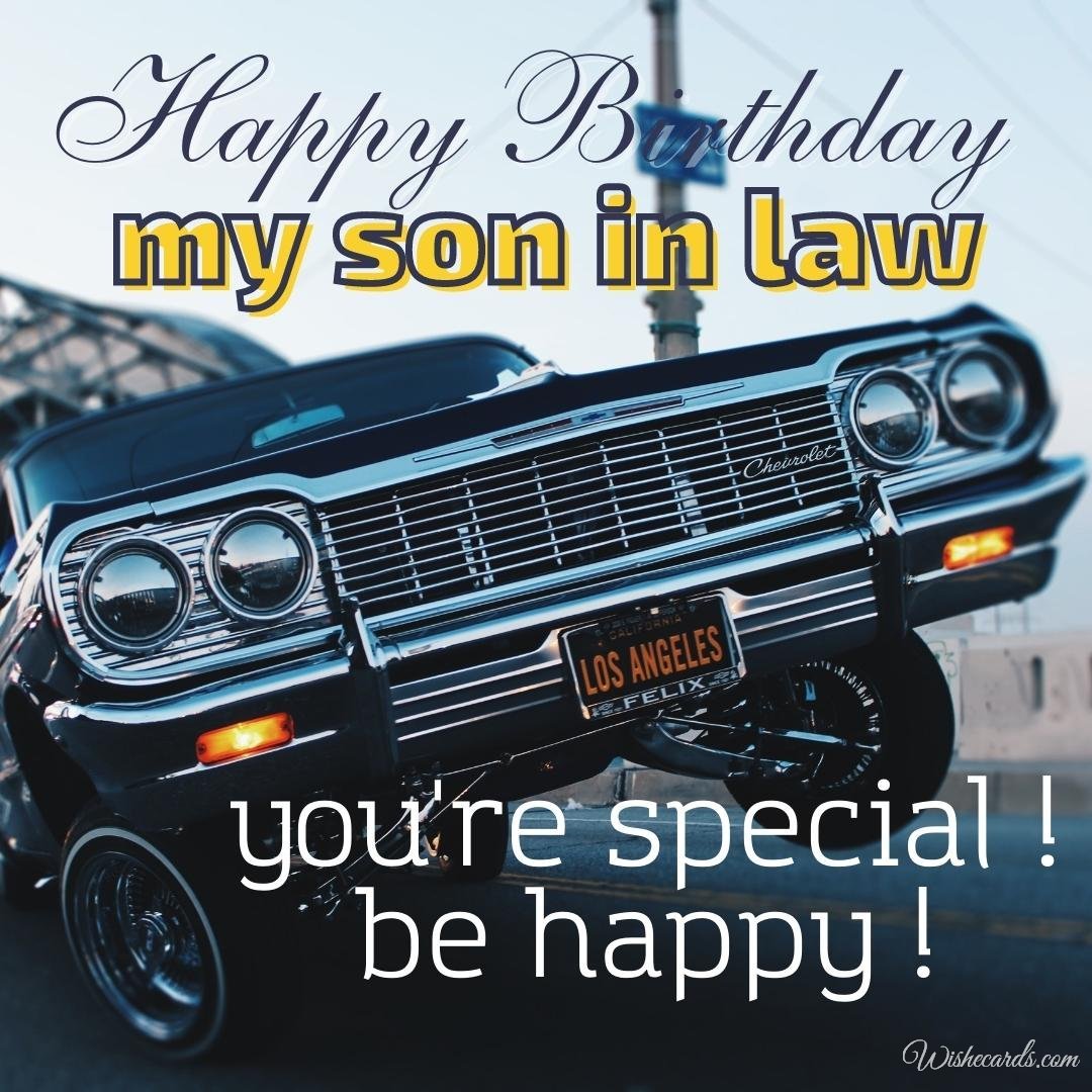 Free Birthday Card For Son In Law