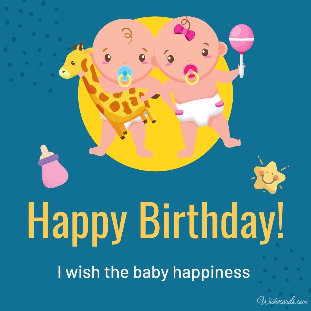 Free Birthday Card For Twins