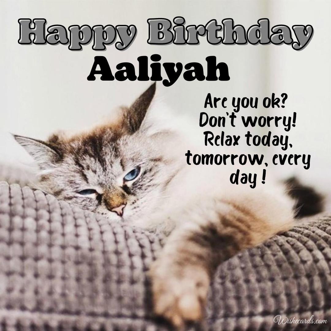 Free Birthday Ecard For Aaliyah