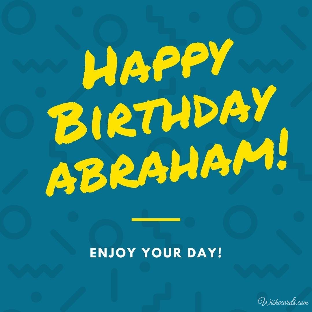 Free Birthday Ecard For Abraham