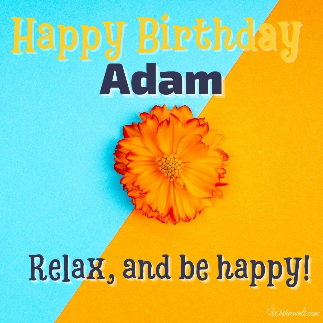 Free Birthday Ecard For Adam