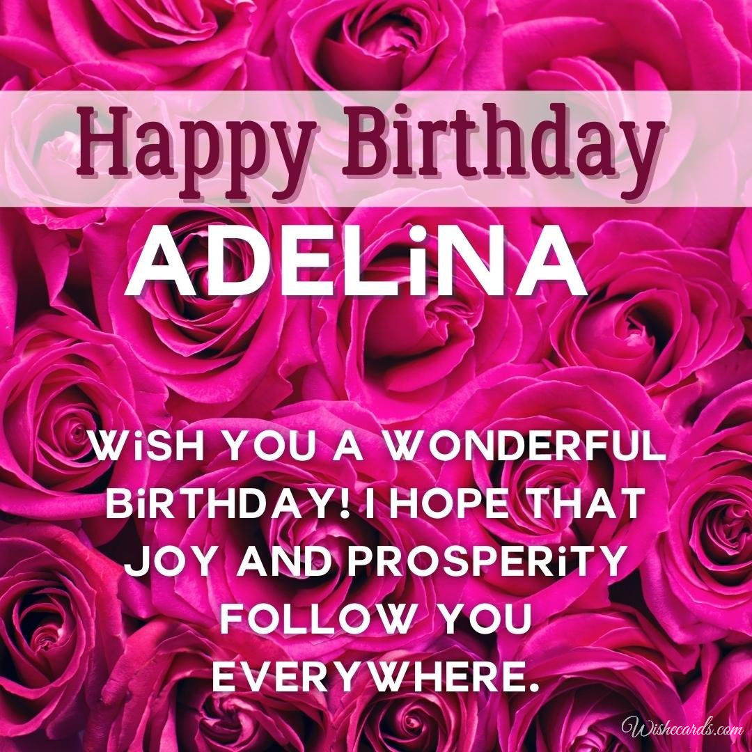 Free Birthday Ecard For Adelina