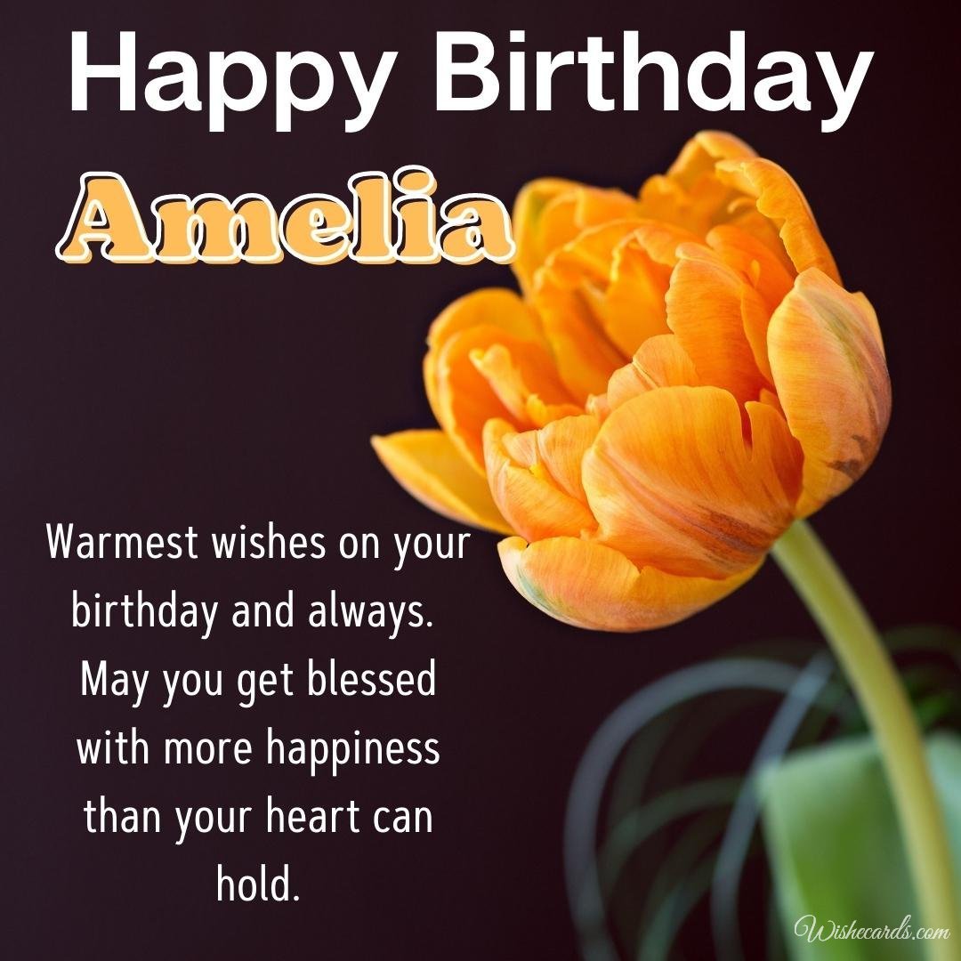 Free Birthday Ecard for Amelia
