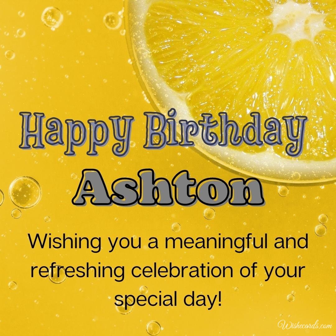 Free Birthday Ecard for Ashton