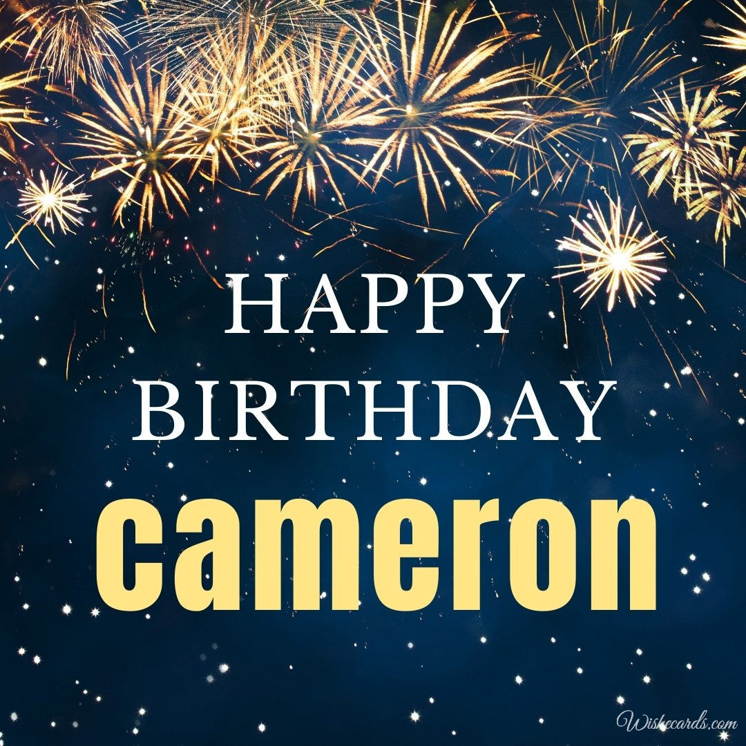 Free Birthday Ecard For Cameron