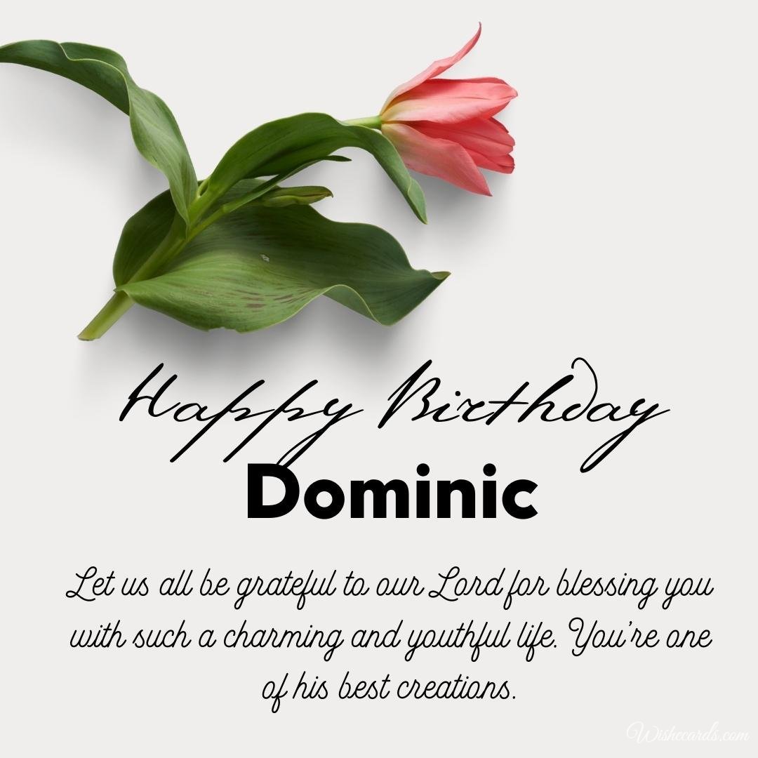 Free Birthday Ecard For Dominic