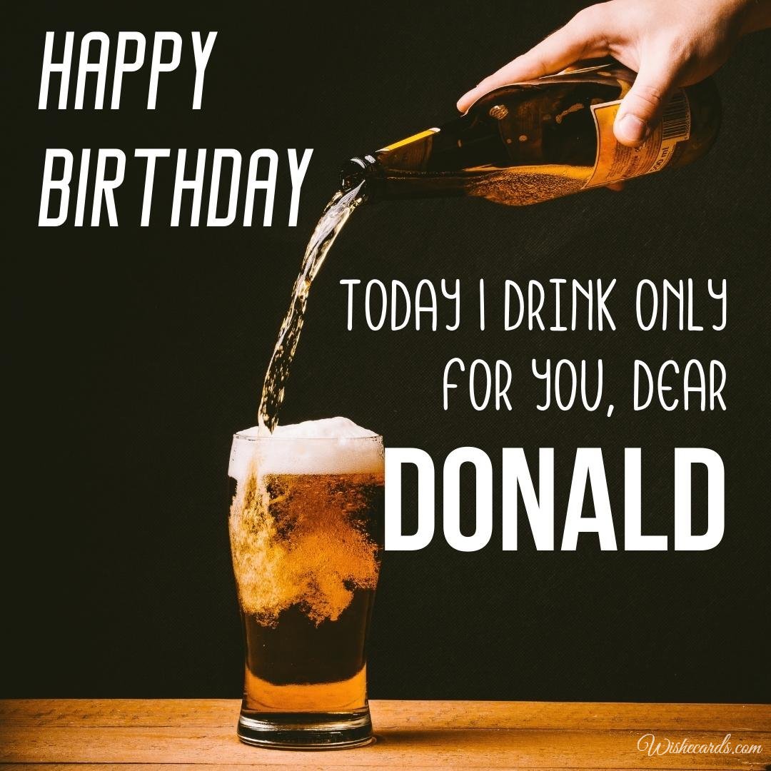 Free Birthday Ecard For Donald