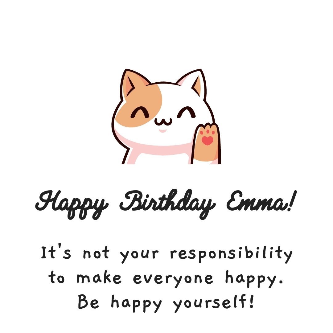 Original Birthday Ecard for Emma
