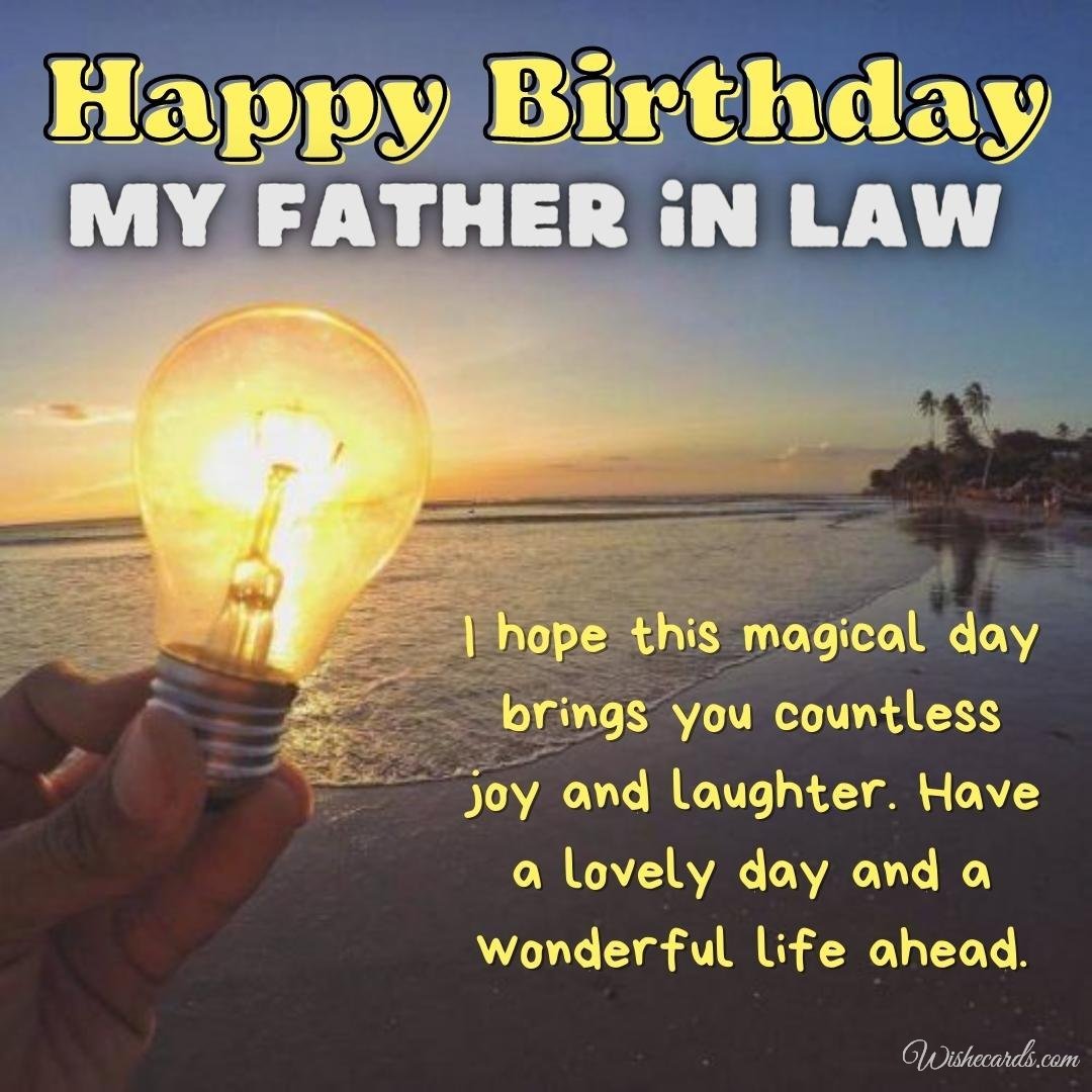Free Birthday Ecard For Father In Law