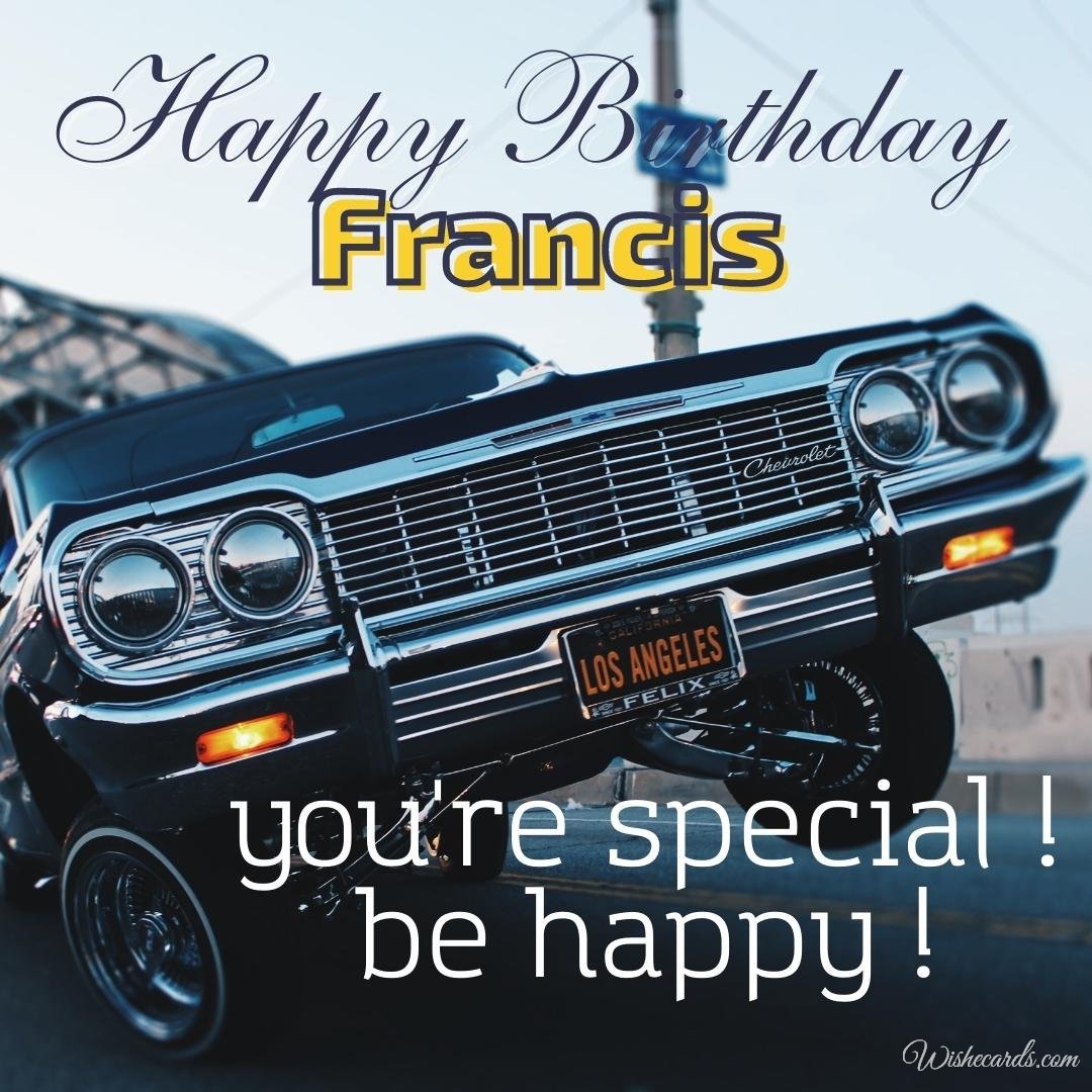Free Birthday Ecard For Francis