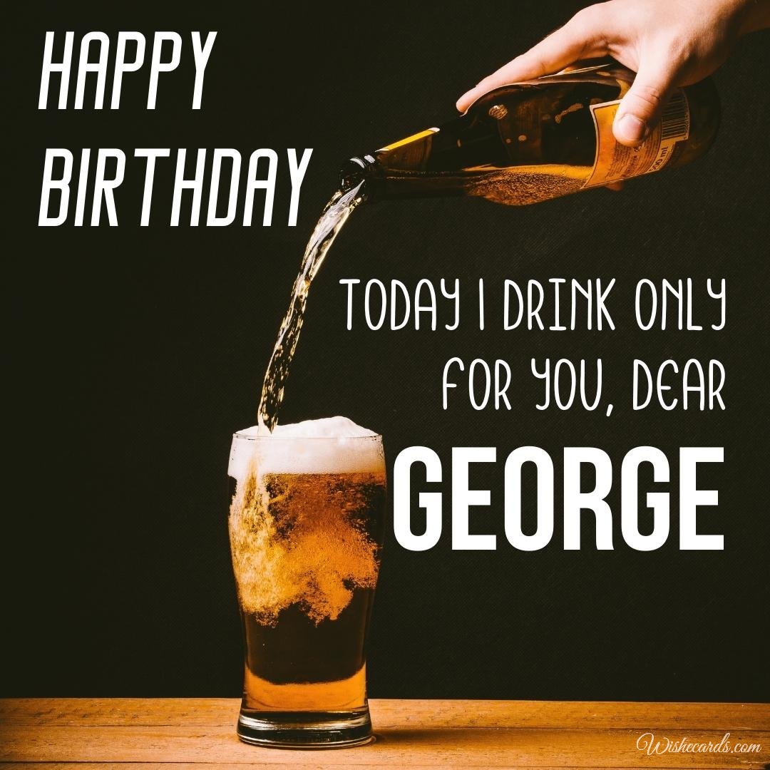 Original Birthday Ecard for George