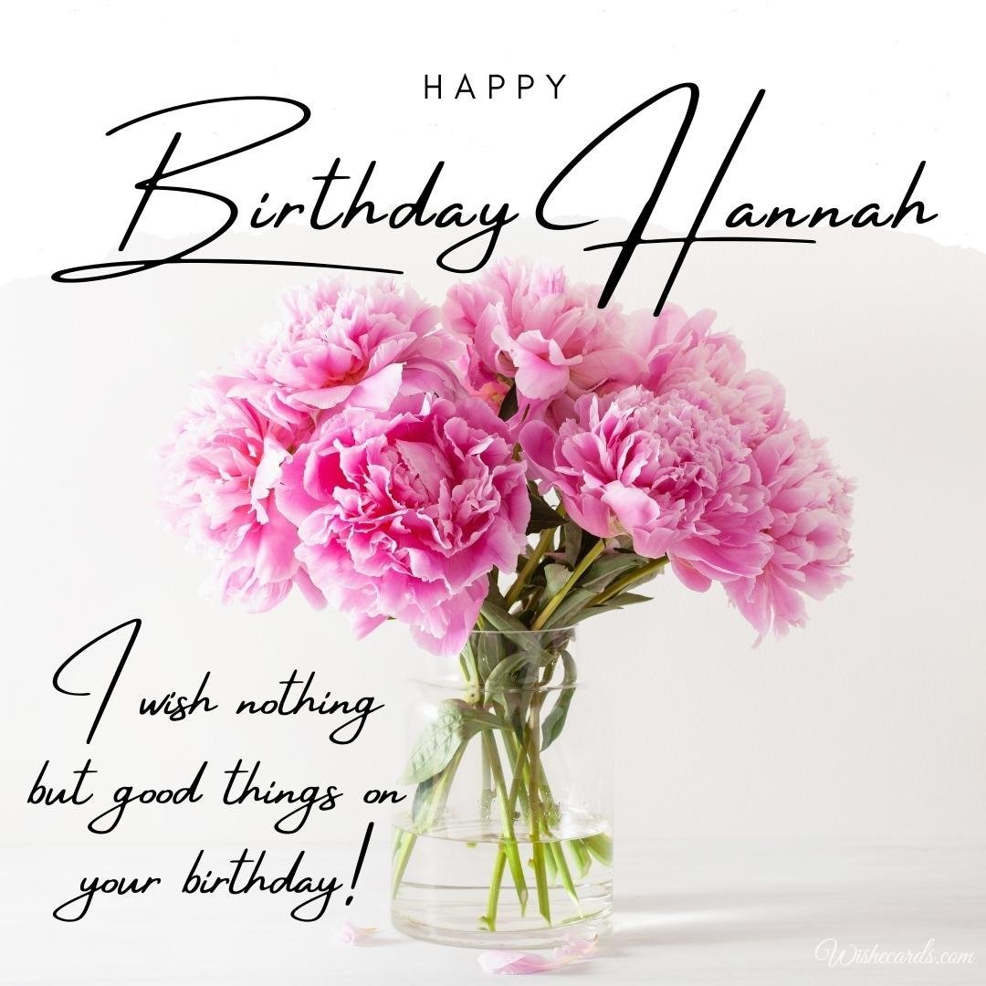 Free Birthday Ecard For Hannah