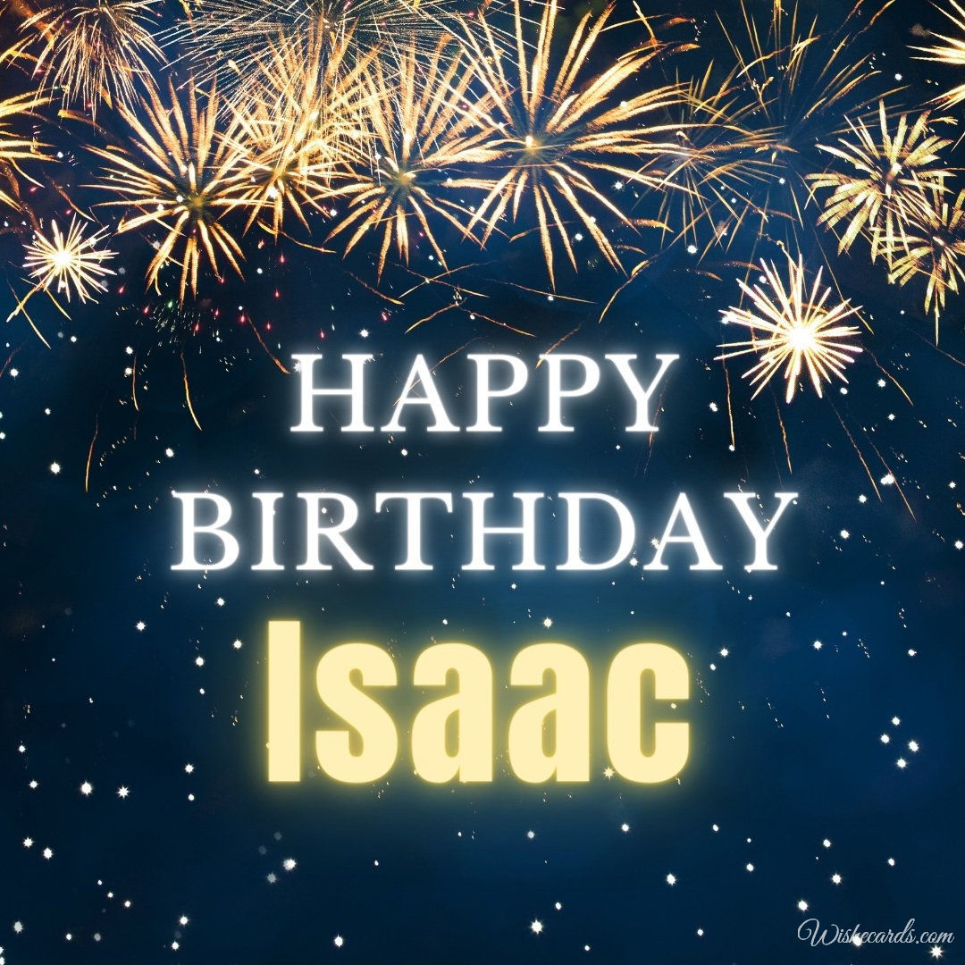 Original Birthday Ecard for Isaac