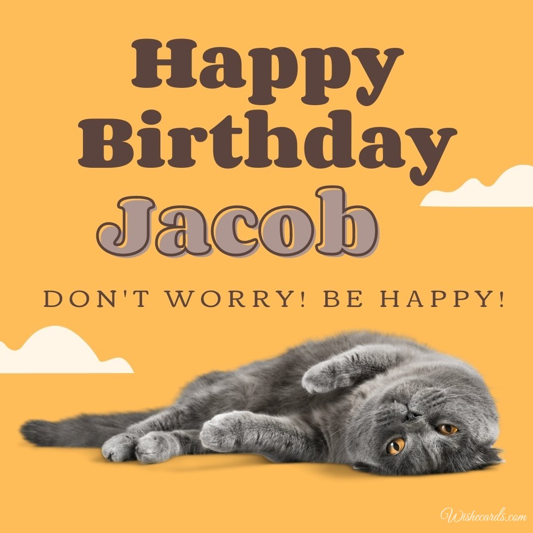 Original Birthday Ecard for Jacob