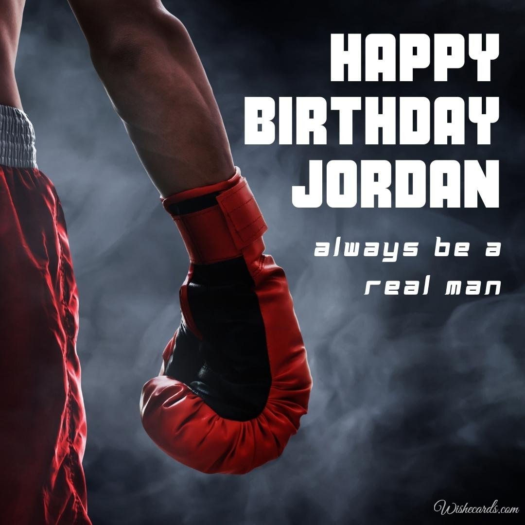 Original Birthday Ecard for Jordan