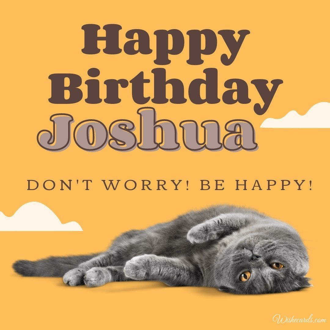 Free Birthday Ecard For Joshua