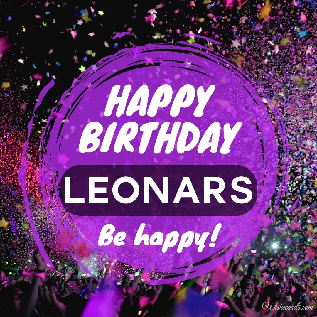 Beautiful Birthday Ecard for Leonars