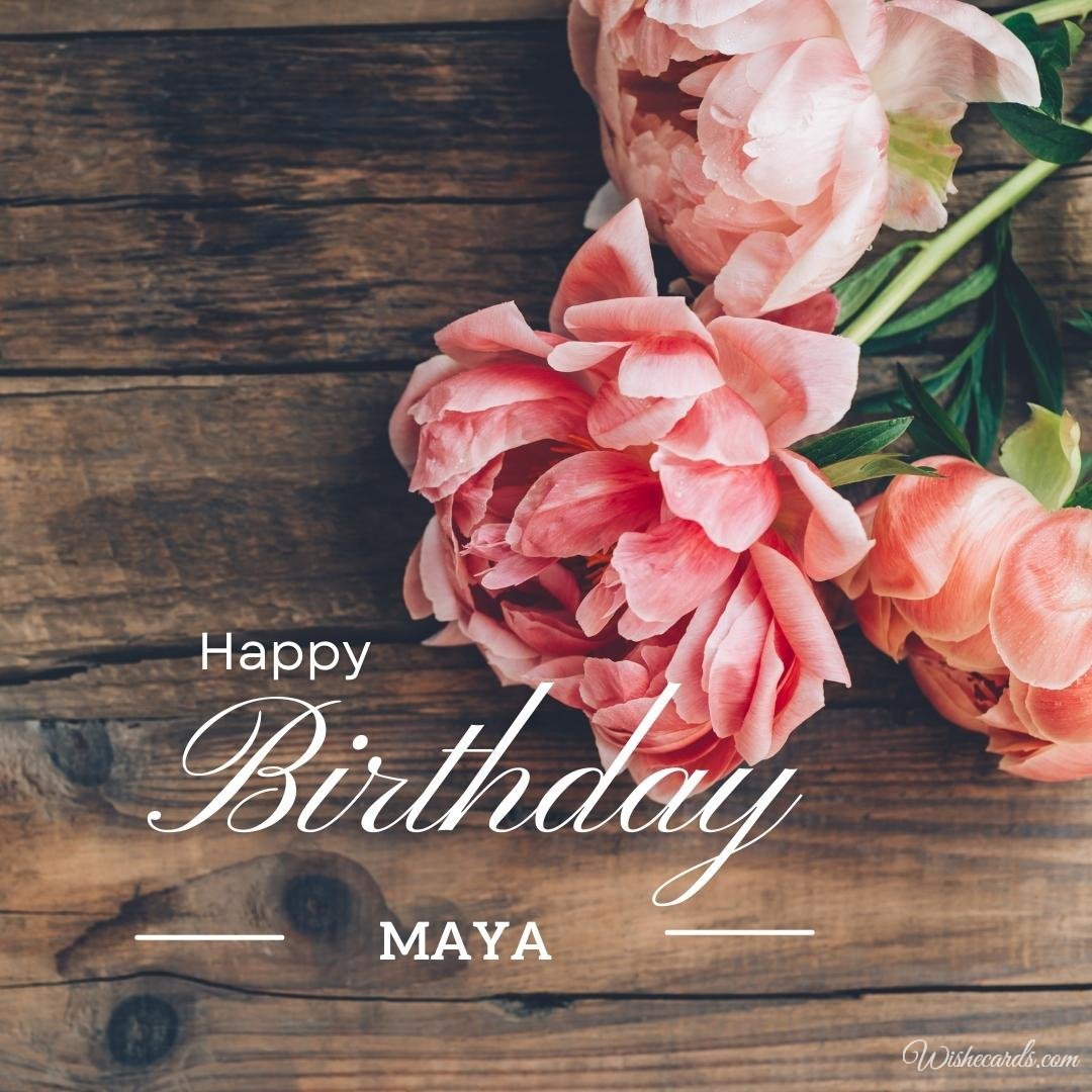 Free Birthday Ecard For Maya