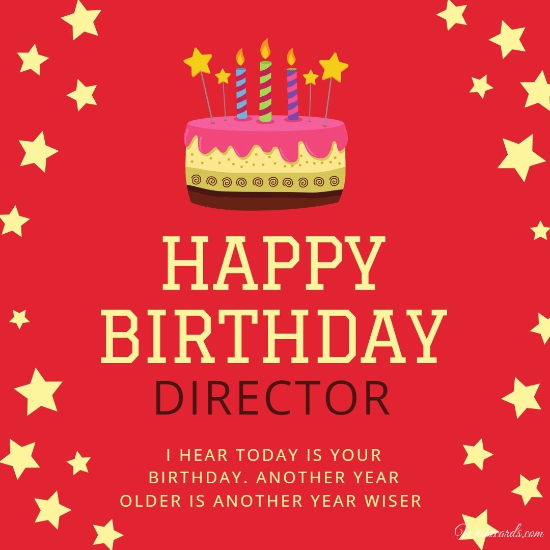 Free Birthday Ecard to Director