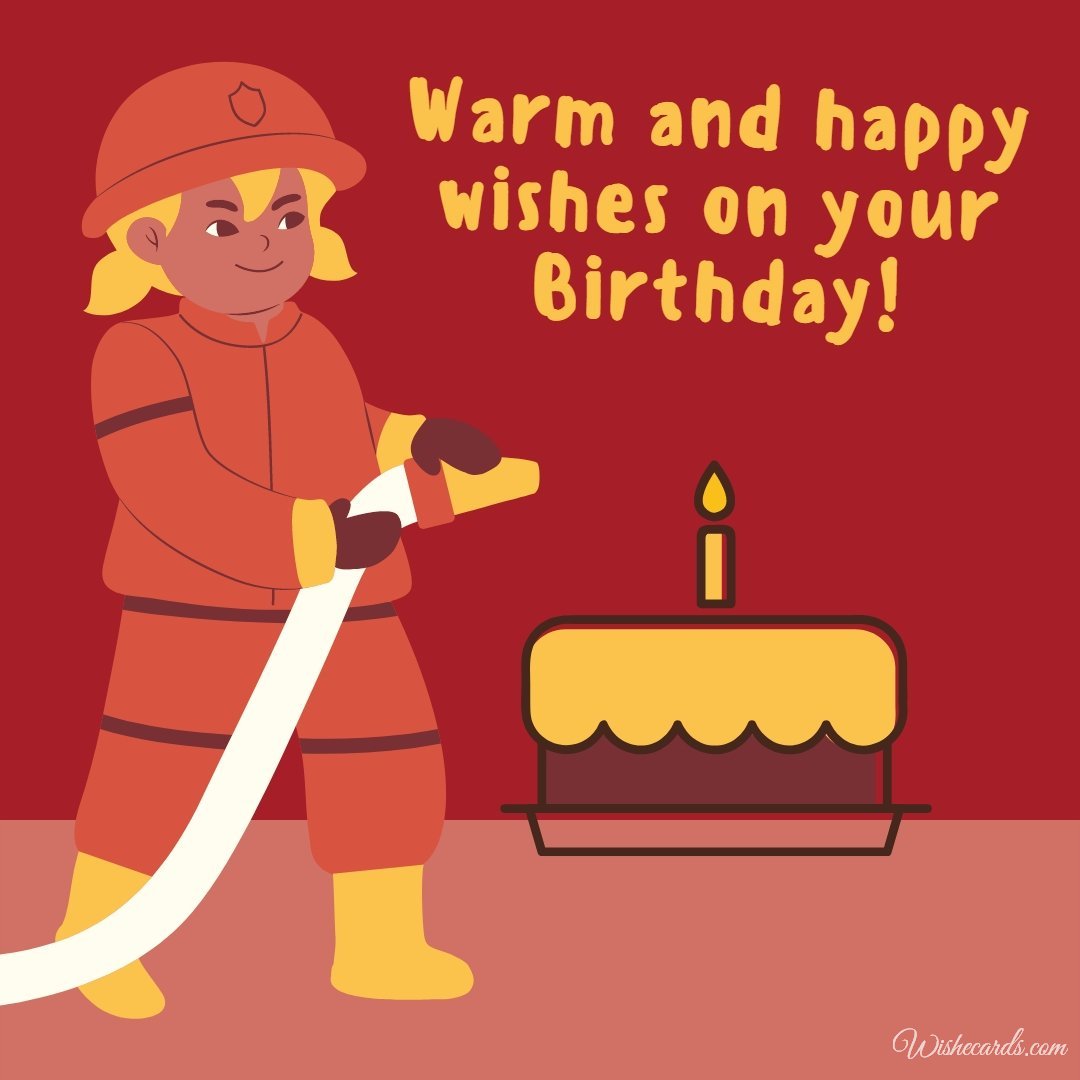 Free Birthday Ecard To Firefighter