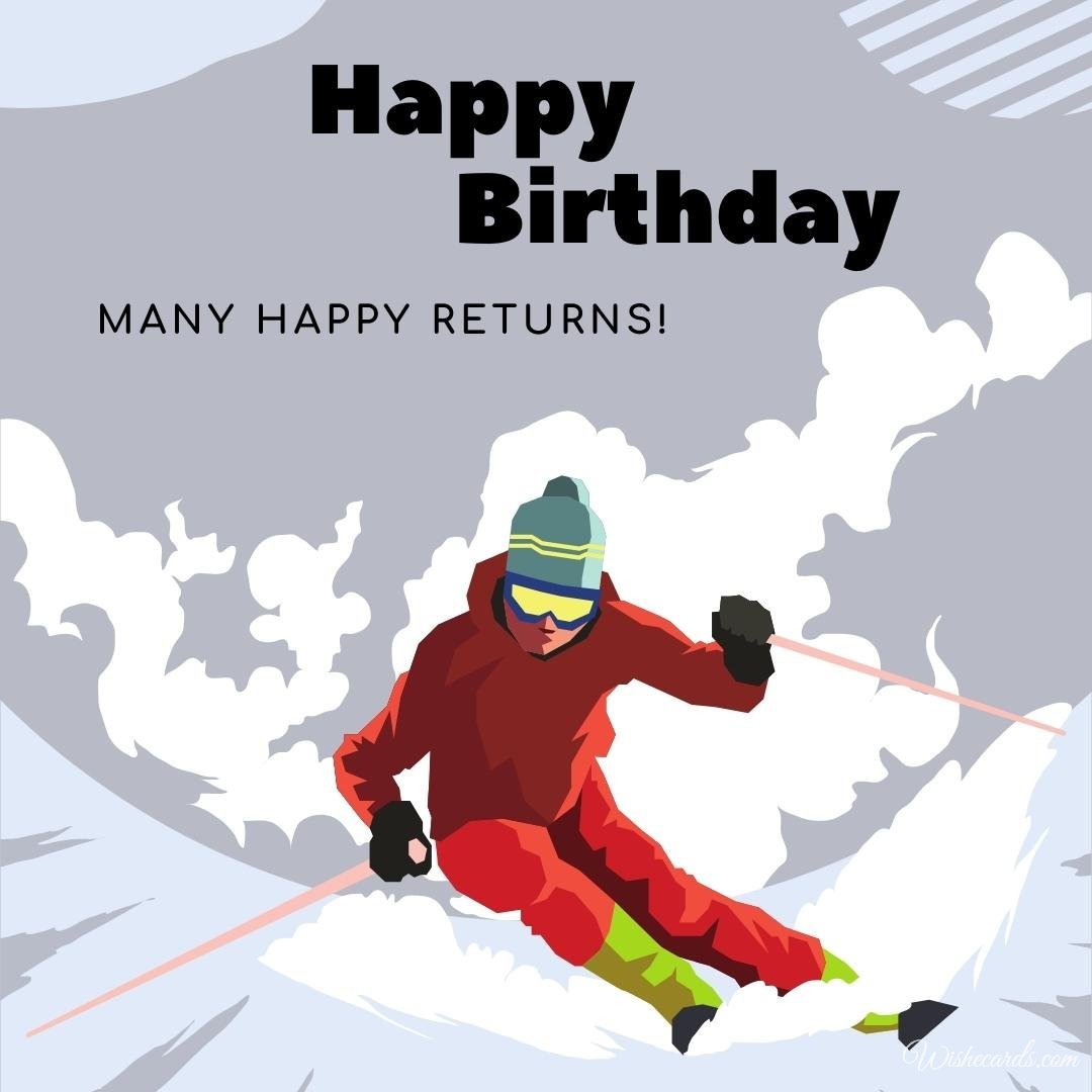 Free Birthday Ecard To Skier