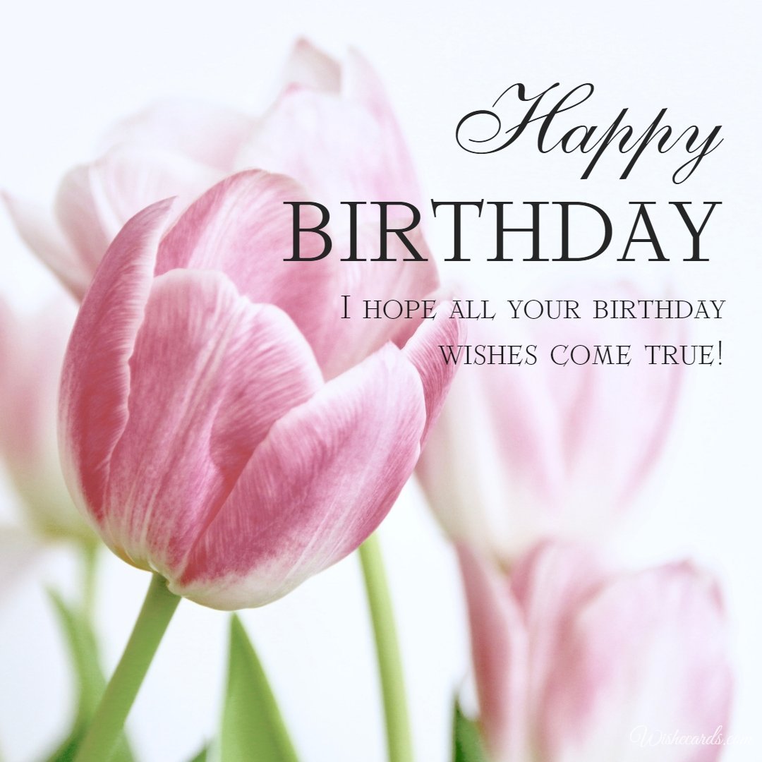 Free Birthday Greeting Card With Flowers