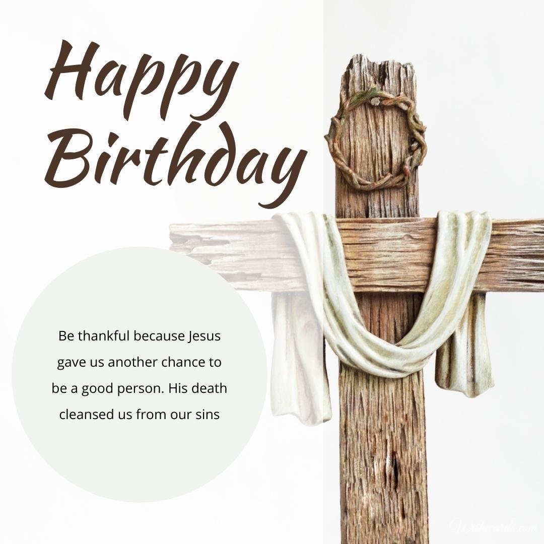 Free Christian Birthday Greeting Card