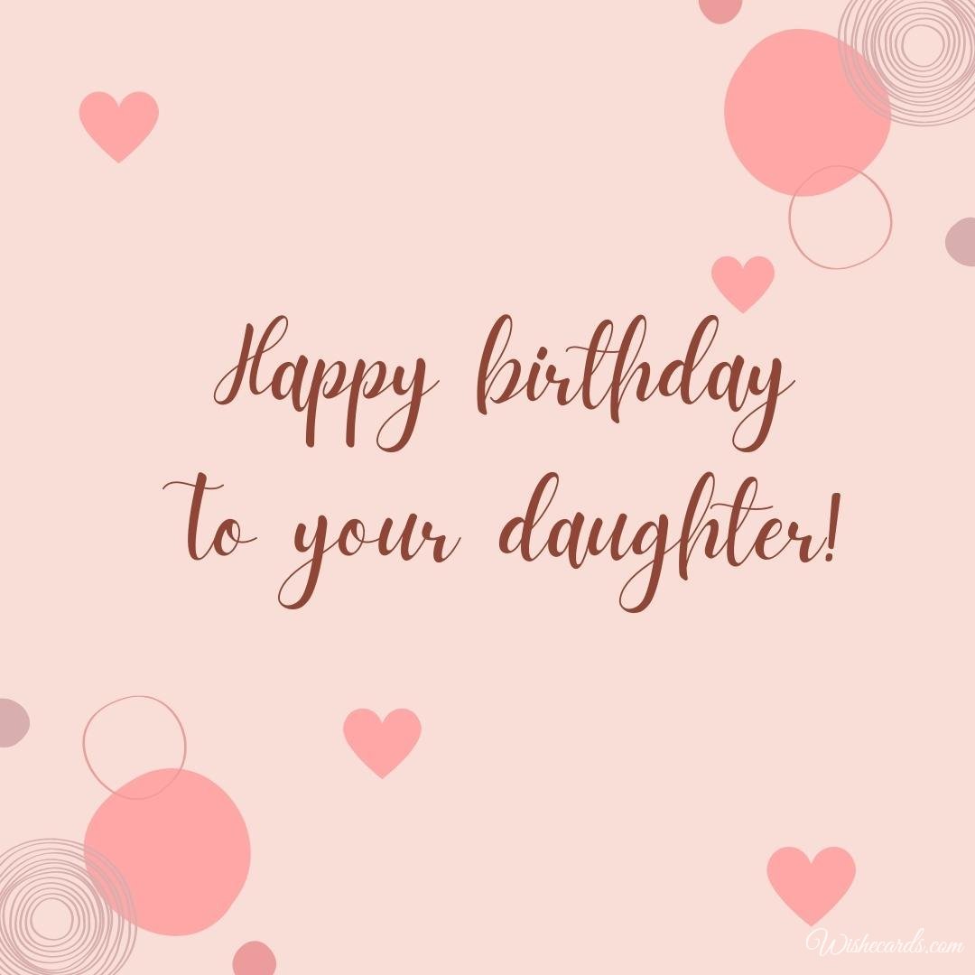 Free Daughter Birthday Card For Mother