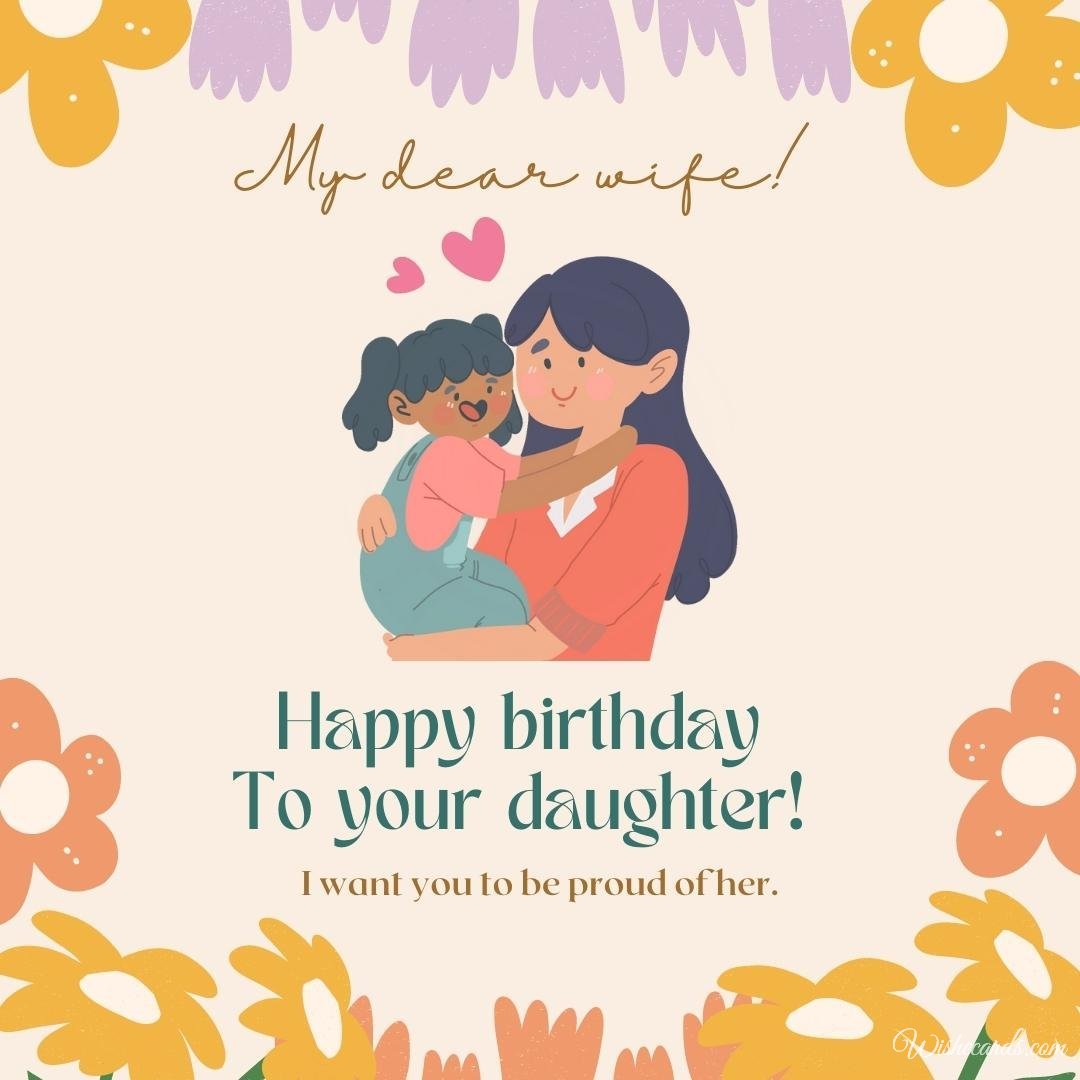Free Daughter Happy Birthday Card For Wife