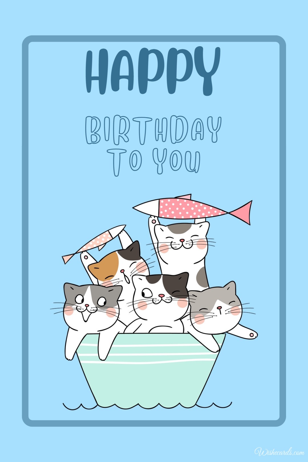 Free Happy Birthday Card For Woman With Cat