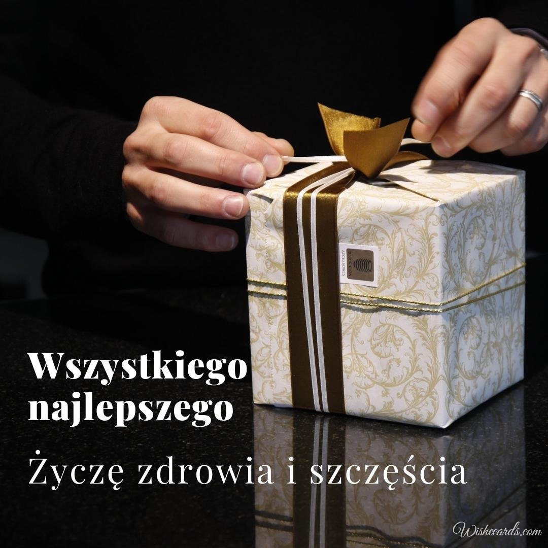 Free Polish Birthday Card