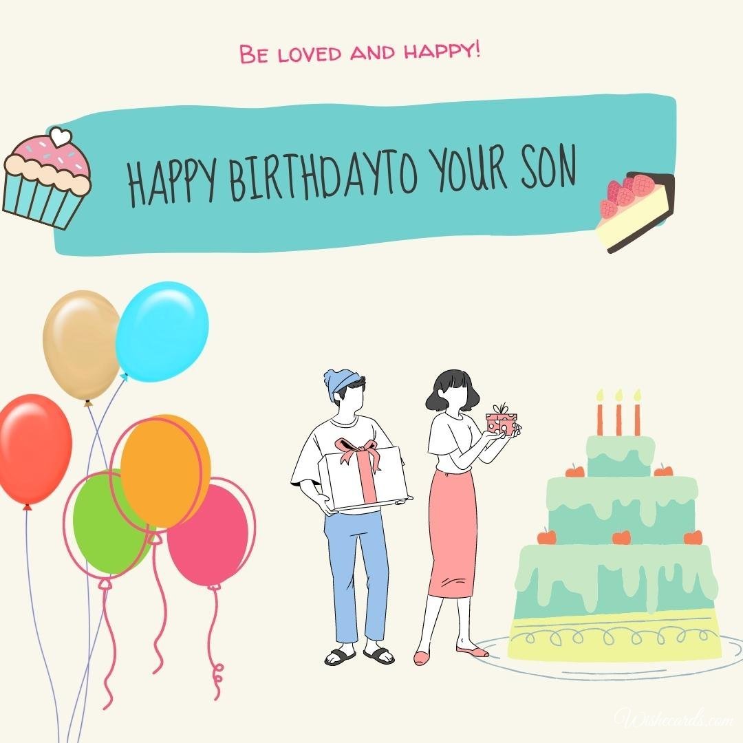 Free Son Birthday Card For Parents