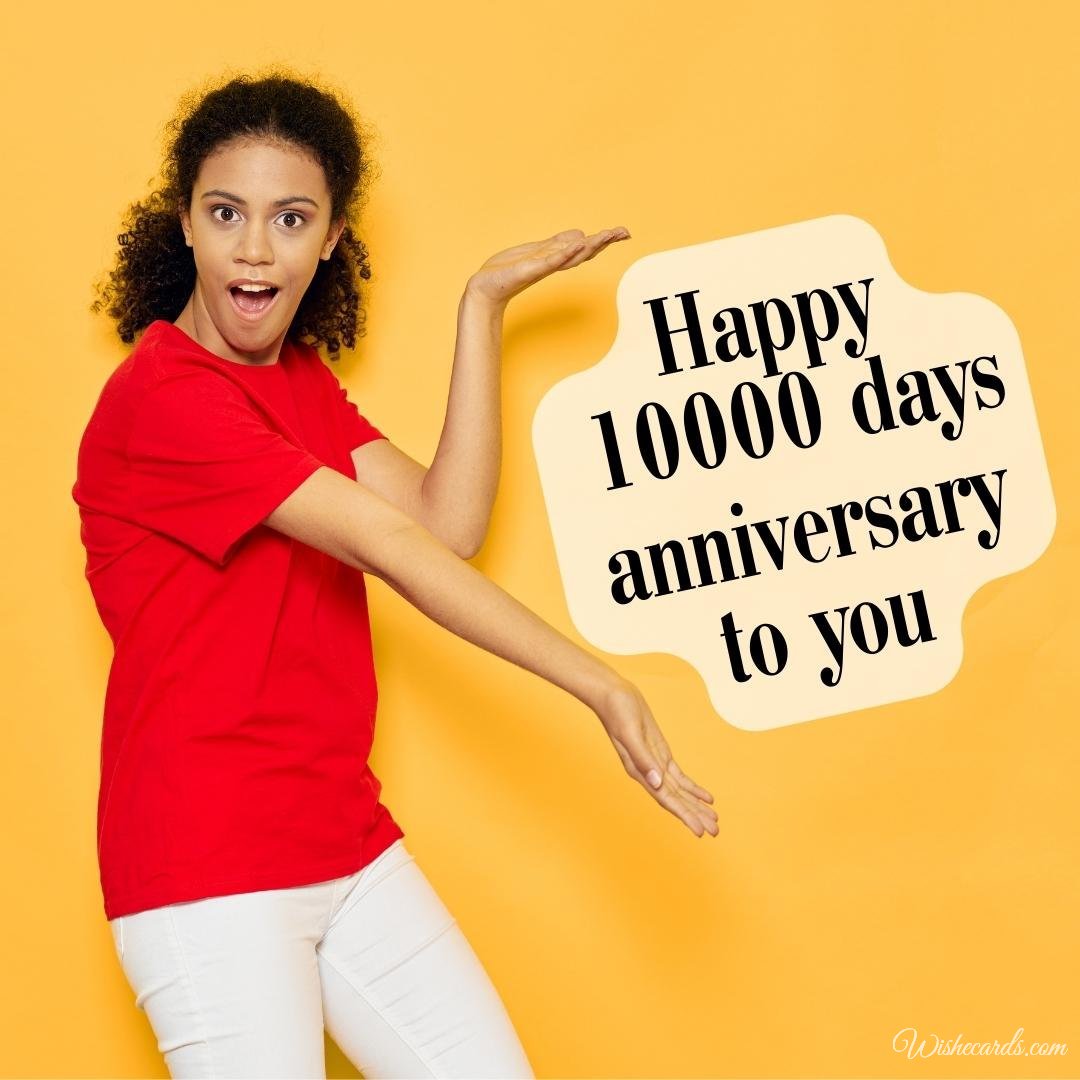 Funny 10000 Days Anniversary Picture