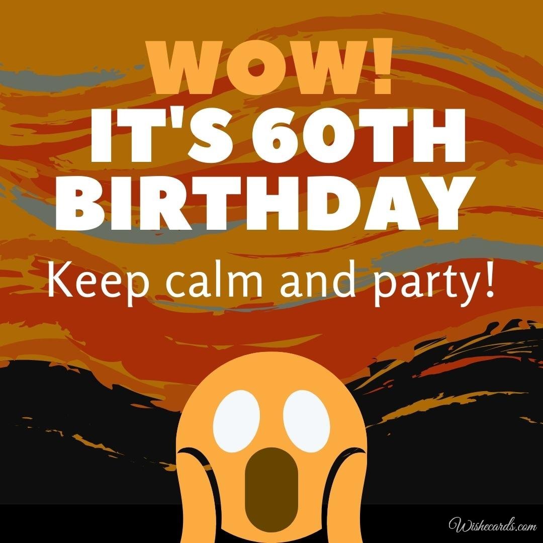 Funny 60th Birthday Wish Ecard