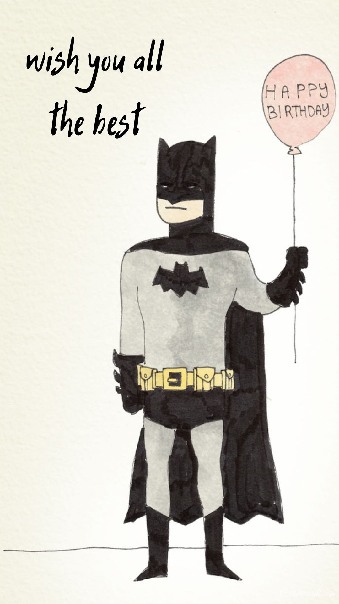 Funny Batman Birthday Card