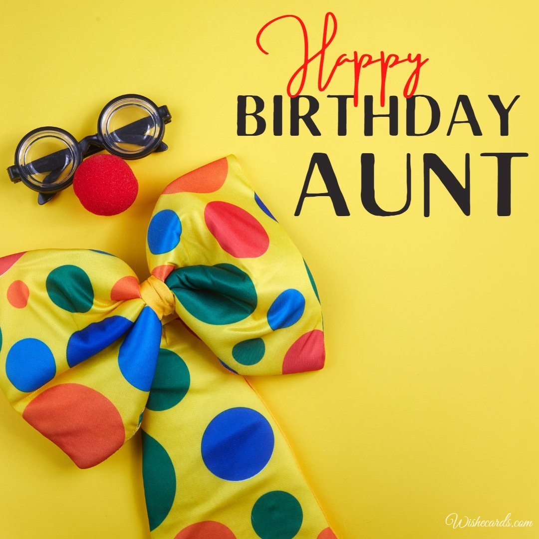 Funny Birthday Card for Aunt