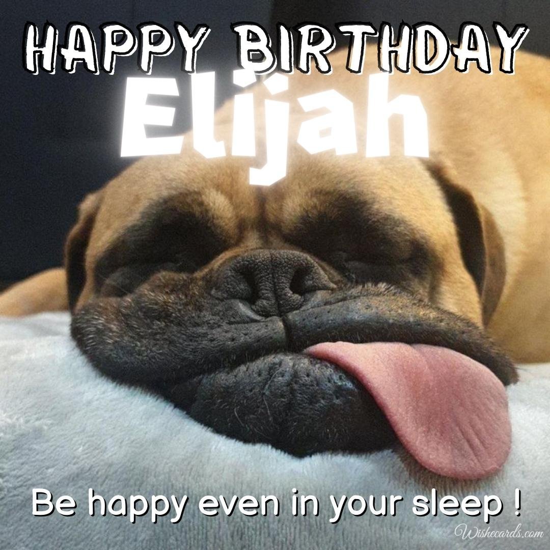 Funny Birthday Ecard For Elijah