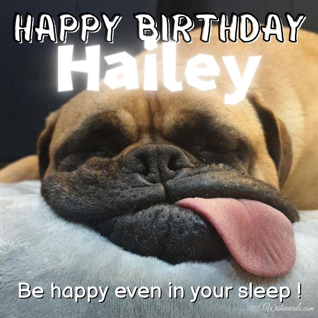 Funny Birthday Ecard For Hailey