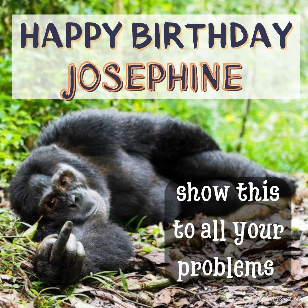Funny Birthday Ecard For Josephine