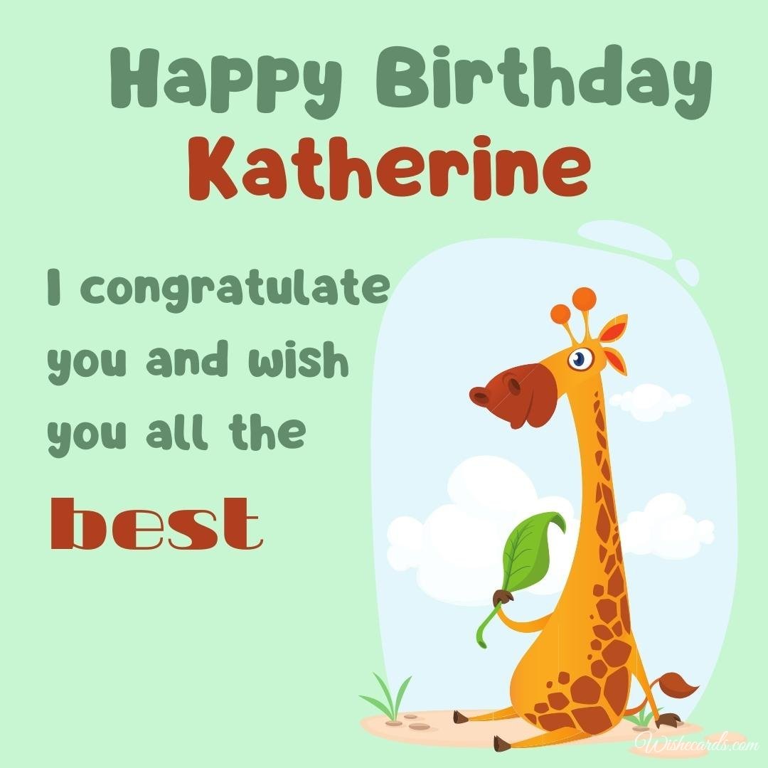 Funny Birthday Ecard For Katherine