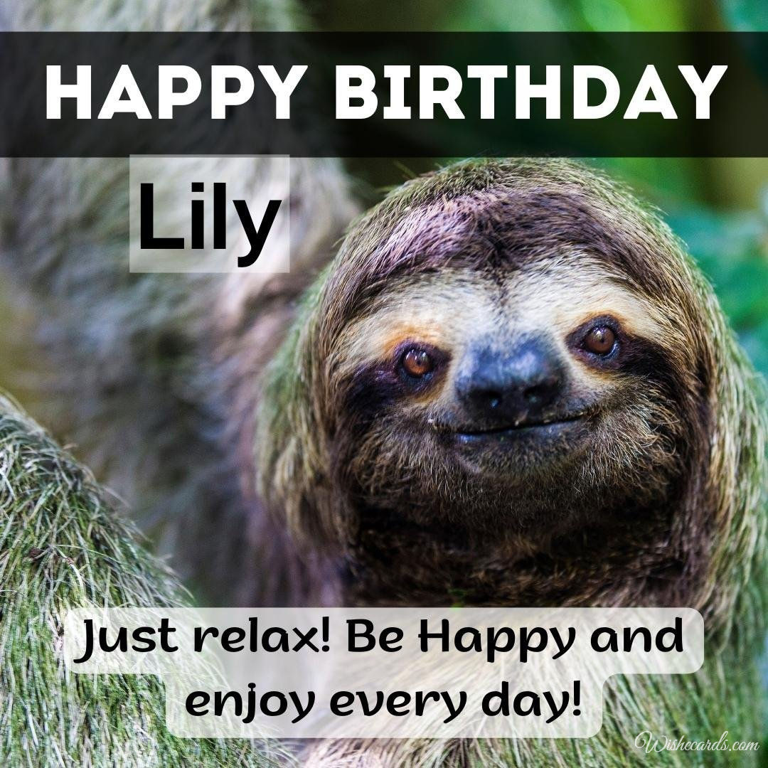 Funny Birthday Ecard For Lily